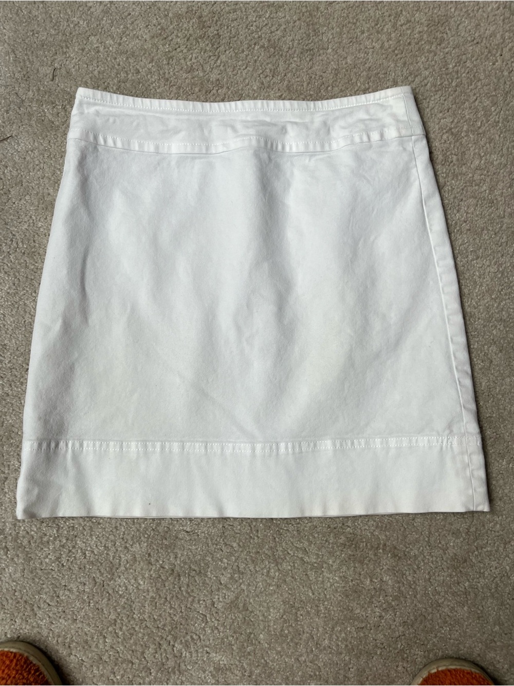 Talbots White Mini Skirt